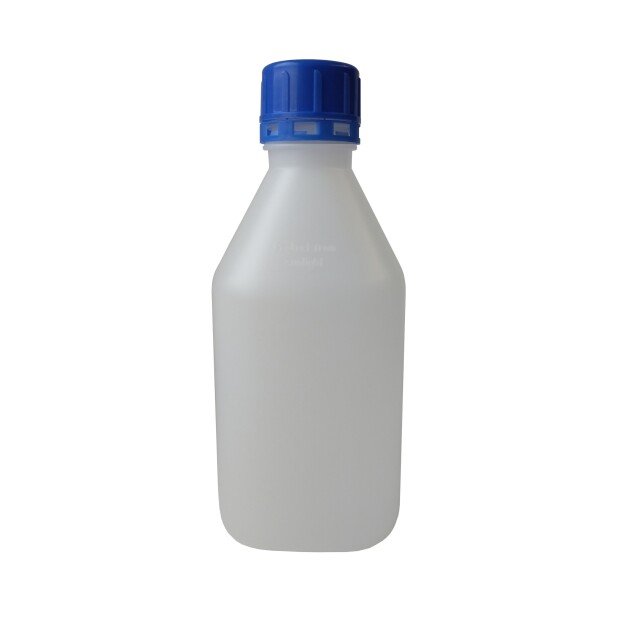 310-85940 HDPE FLAŠA ÚZKOHRDLÁ 500 ML SAFEGRIP PODSTAVA 75x75/VÝŠKA 169 mm