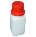 310-83970 HDPE FĽAŠA 100 ML NATUR HRANATÁ úzkym hrdlom, BEZ UZÁVĚRU