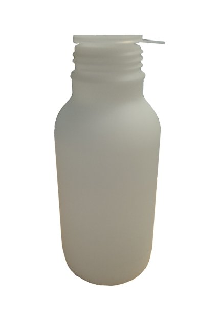 308-84464 HDPE FĽAŠA 500 ML UN NATUR úzkym hrdlom HRANATÁ, BEZ UZÁVĚRU