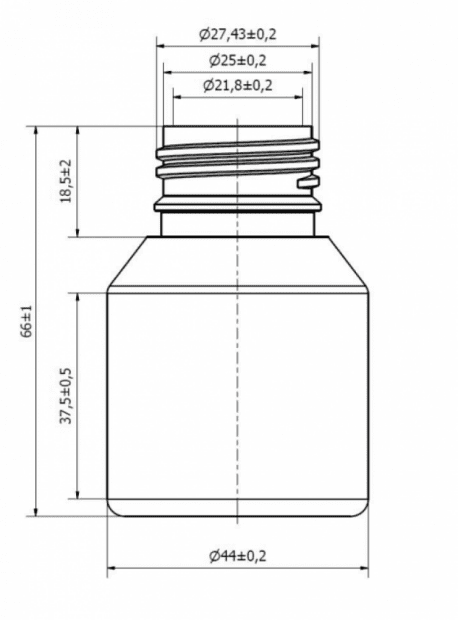 LÁHEV HDPE 50 ML NATUR COLA, BEZ UZÁVERU(2)