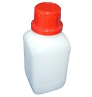 310-83971 HDPE FĽAŠA 250 ML NATUR HRANATÁ úzkym hrdlom, , BEZ UZÁVĚRU