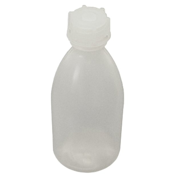 301-770504 LDPE LÁHEV 100 ML NATUR úzkym hrdlom OKRÚHLA, BEZ UZÁVĚRU