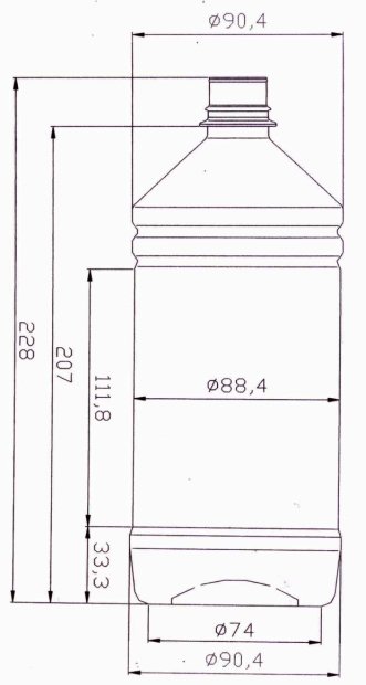 PET LÁHEV 1 L TYP 0111 BEZ UZÁVERU(2)