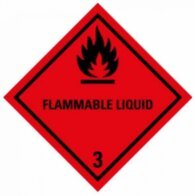 ADR NÁLEPKA SAMOLEPIACE - ADR trieda 3 – FLAMMABLE LIQUID (10 X 10 CM) OZN. 290031