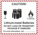 ADR NÁLEPKA SAMOLEPIACE - ZNAČKA PRE LITHIUM-IONTOVÉ BATÉRIE - CAUTION! (12 X 11CM)(2)2