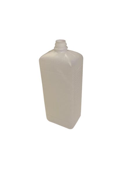 310-70523 HDPE LÁHEV 1000 ML NATUR HRANATÁ úzkym hrdlom, BEZ UZÁVĚRU