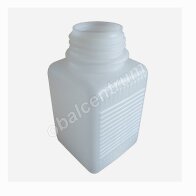 310-70538 HDPE FĽAŠA 250 ML NATUR HRANATÁ širokohrdlá, BEZ UZÁVĚRU