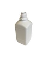 310-83991 LÁHEV HDPE 500 ML BIELA HRANATÁ úzkym hrdlom, BEZ UZÁVĚRU